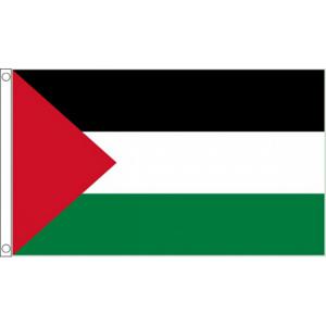 Klein formaat supporters landen vlag Palestina - 60 x 90 cm - Landen feestartikelen - polyester