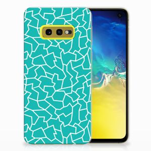 Samsung Galaxy S10e Hoesje maken Cracks Blue