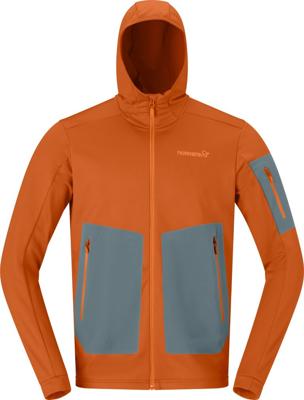 Norrona Falketind Warm2 Stretch Hood Fleece Heren Gold Flame L