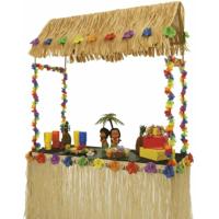 Hawaiibar/Tikibar opzetstuk voor tafel - 139 x 142 cm - Tropisch/Hawaii feest versiering