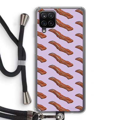 Bacon to my eggs #2: Samsung Galaxy A12 Transparant Hoesje met koord