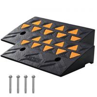 VEVOR 2x Drempelhelling Rubberen oprijplaat Stoeprandhelling 50x32x11cm 5T