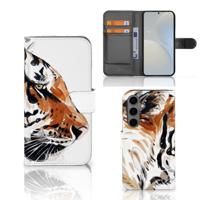 Hoesje Samsung Galaxy S25 Watercolor Tiger