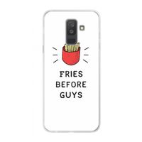Fries before guys: Samsung Galaxy A6 Plus (2018) Transparant Hoesje