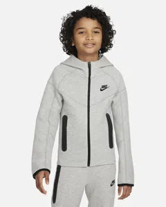 Nike Tech Fleece Trainingsjack Kids Grijs - Maat 128 - Kleur: Grijs | Soccerfanshop