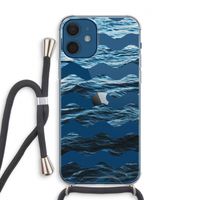 Oceaan: iPhone 12 Transparant Hoesje met koord