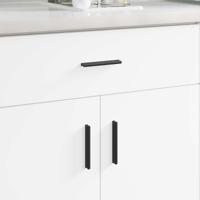 Handvat 12 pcs Zwart 106 x 7,4 x 15,5 mm Aluminium