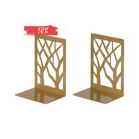 LIROdesign Boekensteun Goud - Design (set van 2 stuks)