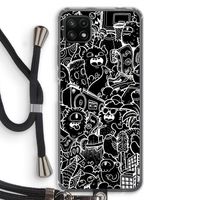 Vexx Black City : Samsung Galaxy A22 5G Transparant Hoesje met koord