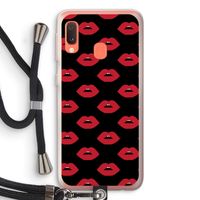 Lips: Samsung Galaxy A20e Transparant Hoesje met koord Lips: Samsung Galaxy A20e Transparant Hoesje met koord