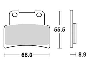 TRW Brake pad mcb 785 organic standard