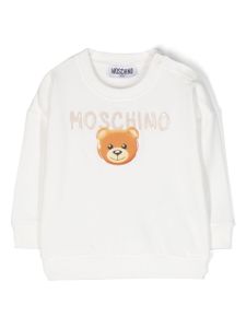 Moschino Kids sweat en polaire à motif Teddy Bear - Blanc