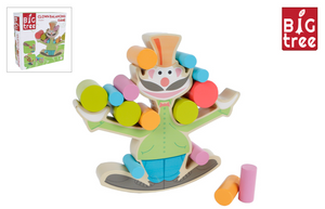 Houten Balansspel Clown 24delig