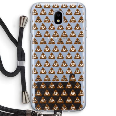 Poop emoji: Samsung Galaxy J5 (2017) Transparant Hoesje met koord