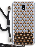 Poop emoji: Samsung Galaxy J5 (2017) Transparant Hoesje met koord