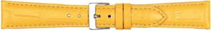 Horlogeband Poletto 454.13.16 Leder Geel 16mm