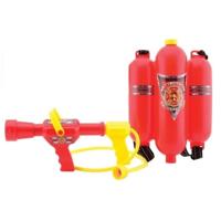JohnToys Brandweer waterpistool - brandblusser - rood - rugzak met spuit - brandweer spelen JohnToys Brandweer waterpistool - brandblusser - rood - rugzak met spuit - brandweer spelen