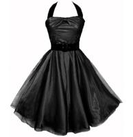 Hell Bunny Songstress Dress Black -XS