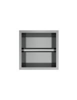 Hotbath &MORE Inbouw nis & borstelgarnituur 90x16x12,6cm RVS 316