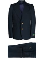 Gucci costume à revers crantés - Bleu