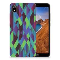 Xiaomi Redmi 7A | TPU Hoesje | Abstract Green Blue
