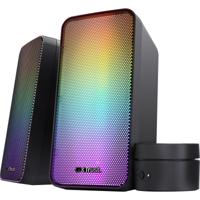Trust gxt 611 wezz illuminated 2.0 rgb speaker set pc-luidspreker (zwart, rgb leds)
