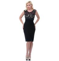 Lana Dress, Black and Nude-S | 39% korting - thumbnail