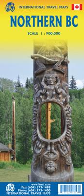 Wegenkaart - landkaart Northern British Columbia | ITMB