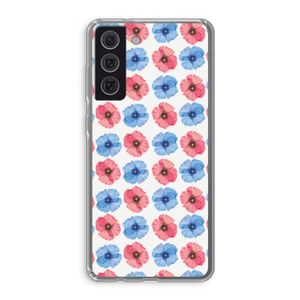 Klaproosjes: Samsung Galaxy S21 FE Transparant Hoesje