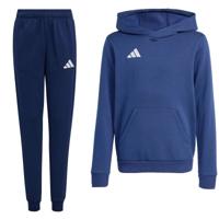 adidas Entrada 26 Hoodie Joggingpak Kids Donkerblauw Wit