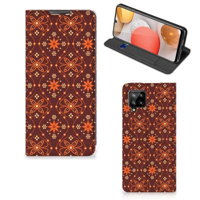 Samsung Galaxy A42 | Hoesje met Magneet | Batik Brown