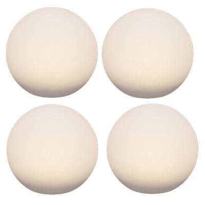 Solar bol lamp - 4x - kunststof - D20 cm - warm wit - tuinverlichting