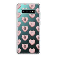 Chicks before dicks: Samsung Galaxy S10 Plus Transparant Hoesje