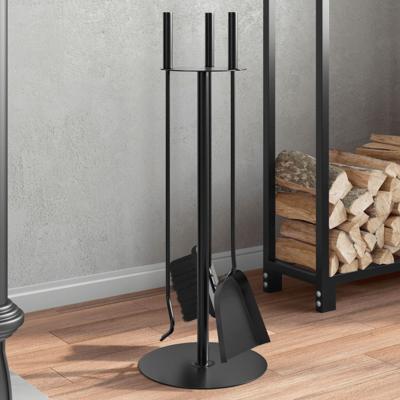 VidaXL 4-delige haardset 22x59 cm staal