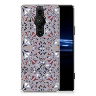 Sony Xperia Pro-I | TPU | Siliconen hoesje | Flower Tiles