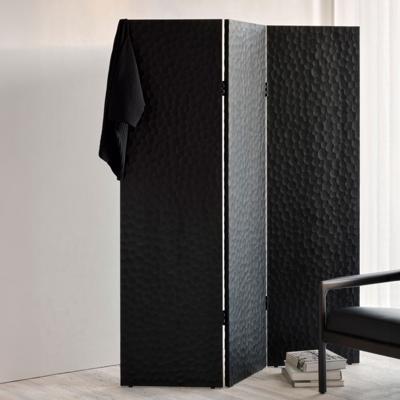 Ethnicraft Roomdivider 'Chopped' Gevernist Mahoniehout, 150cm, kleur Zwart
