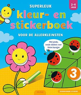Superleuk kleur- en stickerboek voor de allerkleinsten (Paperback)