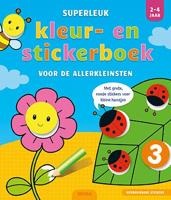 Superleuk kleur- en stickerboek voor de allerkleinsten (Paperback)
