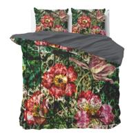 Dekbedovertrek Arina - Eenpersoons (140x200 cm) - Meerkleurig Polyester-katoen - Dessin: Bloemen - Manilla - Dekbed-Discounter.nl