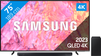Samsung QLED 75Q64C (2023) + soundbar - thumbnail