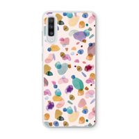Terrazzo Memphis Pink: Samsung Galaxy A70 Transparant Hoesje