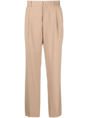 Manuel Ritz pantalon chino à coupe droite - Marron