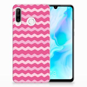 Huawei P30 Lite TPU bumper Waves Pink