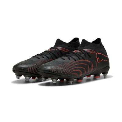 PUMA Future 9 Match IJzeren-Nop Voetbalschoenen (SG) Zwart Rood