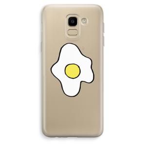 Spiegelei: Samsung Galaxy J6 (2018) Transparant Hoesje