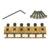 Graph Tech String Saver PG-8000-0G Brushed Steel Gold brugzadels voor ST- en TE-stijl gitaar (set van 6)