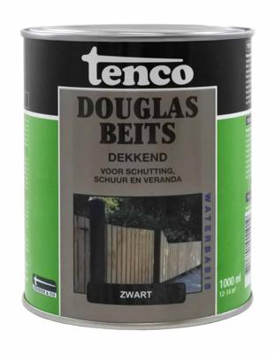Douglas beits dekkend zwart 1l verf/beits - Tenco