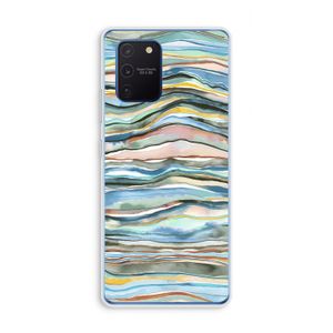 Watercolor Agate: Samsung Galaxy Note 10 Lite Transparant Hoesje