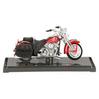 Modelmotor/speelgoedmotor Harley-Davidson Heritage - rood - 12 cm - schaal 1:18