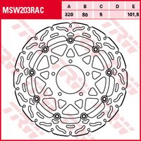 TRW Remschijf, voor de moto, MSW203RAC